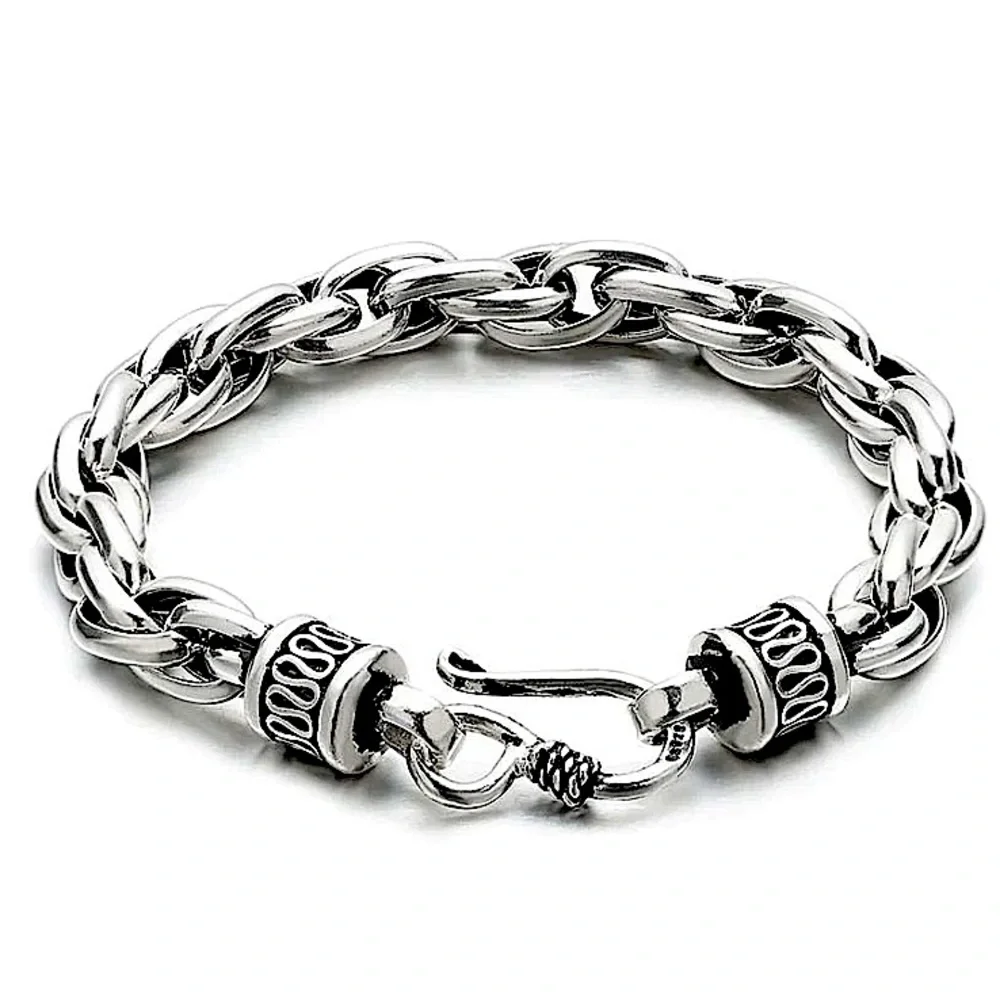 STAINLESS STEEL 10” BRAIDED BRACELET CUSTOMIZED BRACELET